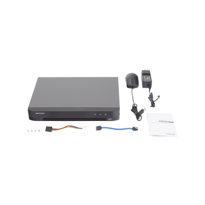 DVR 4 Canales TURBOHD + 4 Canales IP / 8 Megapixel (4K) / Audio de dos vías por Coaxitron / ACUSENSE / Reconocimiento Facial / 1 Bahía de Disco Duro / Salida de Video en Full HD / H.265+ DVR 4 Canales TURBOHD + 4 Canales IP / 8 Megapixel (4K) / Audio de dos vías por Coaxitron / ACUSENSE / Reconocimiento Facial / 1 Bahía de Disco Duro / Salida de Video en Full HD / H.265+