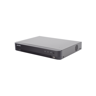 DVR 8 Canales TURBOHD + 4 Canales IP / 5 Megapixel Lite - 3K Lite / Audio de Dos Vías por Coaxitron / Reconocimiento Facial / ACUSENSE (Evista falsas alarmas) / 1 Bahía de Disco Duro / Salida de Video en Full HD