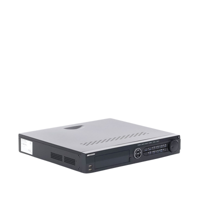 DVR 8 Megapixel (4K) / 16 Canales TURBOHD + 8 Canales IP / 4 Bahías de Disco Duro / 4 Canales de Audio / Videoanalisis / 16 Entradas de Alarma / POS / 2 Salidas HDMI DVR 8 Megapixel (4K) / 16 Canales TURBOHD + 8 Canales IP / 4 Bahías de Disco Duro / 4 Canales de Audio / Videoanalisis / 16 Entradas de Alarma / POS / 2 Salidas HDMI