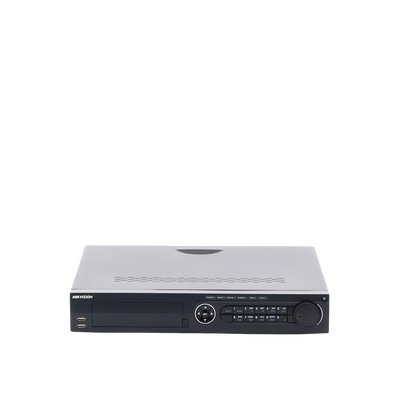 DVR 8 Megapixel (4K) / 16 Canales TURBOHD + 8 Canales IP / 4 Bahías de Disco Duro / 4 Canales de Audio / Videoanalisis / 16 Entradas de Alarma / POS / 2 Salidas HDMI DVR 8 Megapixel (4K) / 16 Canales TURBOHD + 8 Canales IP / 4 Bahías de Disco Duro / 4 Canales de Audio / Videoanalisis / 16 Entradas de Alarma / POS / 2 Salidas HDMI