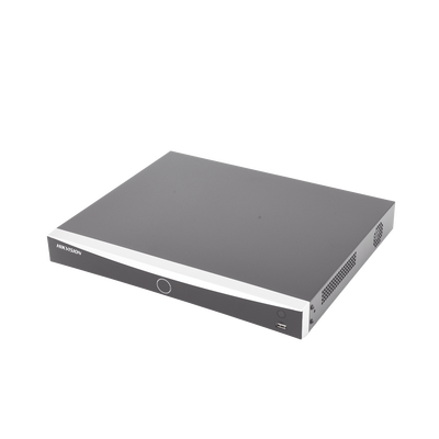 NVR 12 Megapixel (4K) / Reconocimiento Facial / 8 Canales IP / Base de Datos / Hasta 100,000 Fotografías / 8 Puertos PoE+ / 2 Bahías de Disco Duro / Switch PoE 300 mts / Bases de Datos / HDMI en 4K