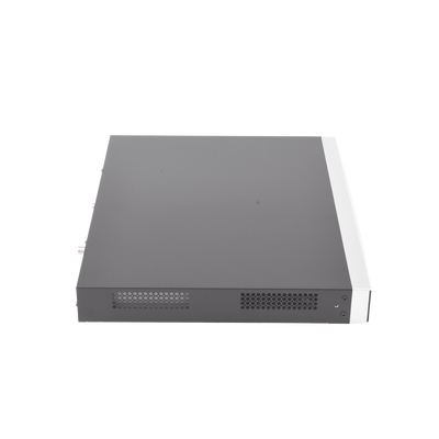 NVR 12 Megapixel (4K) / Reconocimiento Facial / 8 Canales IP / Base de Datos / Hasta 100,000 Fotografías / 8 Puertos PoE+ / 2 Bahías de Disco Duro / Switch PoE 300 mts / Bases de Datos / HDMI en 4K