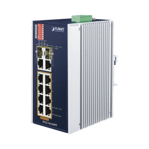 Switch Industrial PoE no administrable de 8 Puertos 10/100TX 802.3at, Hasta 240 W, Combo TP / SFP Gigabit TP / SFP (-40 ~ 75 grados C) Switch Industrial PoE no administrable de 8 Puertos 10/100TX 802.3at, Hasta 240 W, Combo TP / SFP Gigabit TP / SFP (-40 ~ 75 grados C)