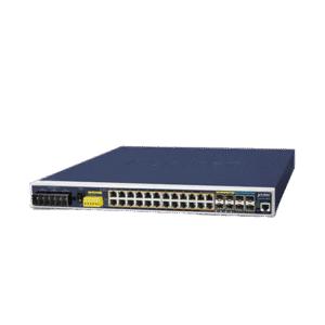 Switch Industrial Capa 3, 24 Puertos Gigabit PoE 802.3af/at, 4 Puertos SFP 1 G, 4 Puertos SFP de 10 G Switch Industrial Capa 3, 24 Puertos Gigabit PoE 802.3af/at, 4 Puertos SFP 1 G, 4 Puertos SFP de 10 G