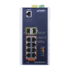 Switch Industrial Administrable Capa 3, 8 Puertos Gigabit PoE 802.3bt+, 2 Puertos 1 G / 2.5 G SFP+