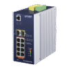 Switch Industrial Administrable Capa 3, 8 Puertos Gigabit PoE 802.3bt+, 2 Puertos 1 G / 2.5 G SFP+