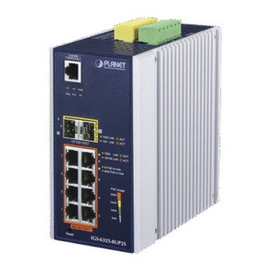 Switch Industrial Administrable Capa 3, 8 Puertos Gigabit PoE 802.3bt+, 2 Puertos 1 G / 2.5 G SFP+ Switch Industrial Administrable Capa 3, 8 Puertos Gigabit PoE 802.3bt+, 2 Puertos 1 G / 2.5 G SFP+