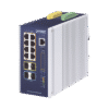 Switch Industrial Administrable Capa 3, Con 8 Puertos PoE Gigabit 802.3bt, 2 Puertos SFP de 1 G / 2.5 G, 2 Puertos SFP 10 G