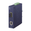 Convertidor de medios industrial PoE+ 1000BASE-LX a 10/100/1000BASE-T 802.3at (SC,SM) -20 km