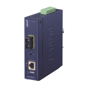 Convertidor de medios industrial PoE+ 1000BASE-LX a 10/100/1000BASE-T 802.3at (SC,SM) -20 km Convertidor de medios industrial PoE+ 1000BASE-LX a 10/100/1000BASE-T 802.3at (SC,SM) -20 km