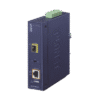 Convertidor de Medios PoE Industrial, Puerto SFP 1000BASE-SX/LX a Puerto RJ45 Gigabit con Salida PoE 802.3at (Hasta 30 W). Convertidor de Medios PoE Industrial, Puerto SFP 1000BASE-SX/LX a Puerto RJ45 Gigabit con Salida PoE 802.3at (Hasta 30 W).