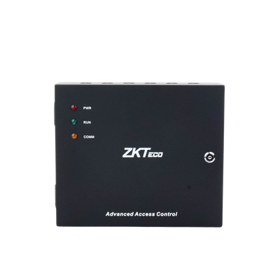 Controlador de acceso / 4 PUERTAS / Biometría Integrada / Hasta 3,000 Huellas / 30,000 Tarjetas / Incluye Gabinete y Fuente de Alimentación 12Vcc/5A compatible con ZKACCESS 3.5