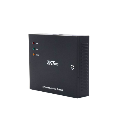 Controlador de acceso / 4 PUERTAS / Biometría Integrada / Hasta 3,000 Huellas / 30,000 Tarjetas / Incluye Gabinete y Fuente de Alimentación 12Vcc/5A compatible con ZKACCESS 3.5