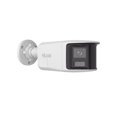 Bala IP 6 Megapíxel /Imagen Panorámica 180°/ Micro SD 512 GB / Resistencia IP67 / Audio Bidireccional / Alarma visual y auditiva Integrada / Smart Supplement Light