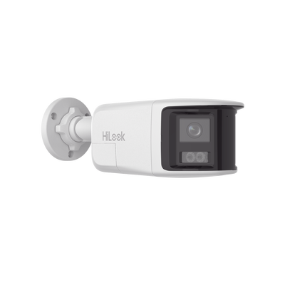 Bala IP 8 Megapíxeles /Imagen Panorámica 180°/ Micro SD 512 GB / Resistencia IP67 / Audio Bidireccional / Alarma visual y auditiva Integrada / Smart Supplement Light