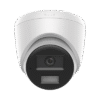 [Dual Light] Turret IP de 2 Megapixel / Lente 2.8 mm / Ángulo de visión 101° / 20 mts IR + 15 mts Luz Blanca / Micrófono Integrado / ACUSENSE Lite / Exterior IP67 / PoE / dWDR / H.265+ / ONVIF