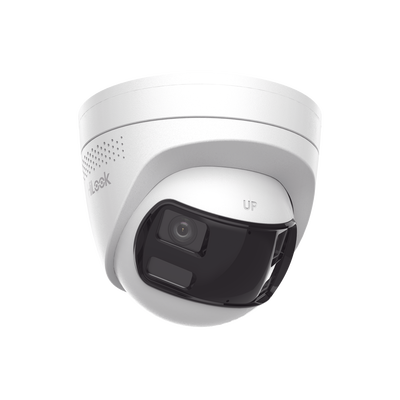Cámara Turret IP 6 Megapíxel / Panorámica 180° /MicroSD 512 GB / Resistencia IP67 / Audio Bidireccional / Alarma visual y auditiva Integrada / Smart Supplement Light