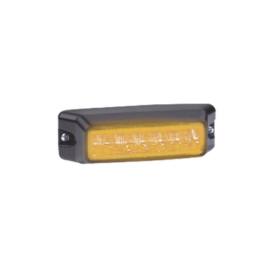 Luz auxiliar de 6 LED, Flasher Integrado, Color ámbar, Mica Transparente