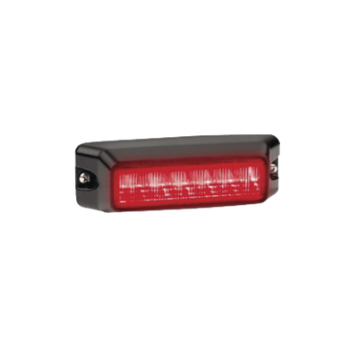 Luz auxiliar de 6 LED, Flasher Integrado, Color Rojo, Mica Transparente