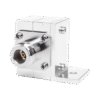 Protector Coaxial RF de CD Para 125 - 1000 MHz Con Ceja lateral y Conectores N Hembra en Ambos Lados, 50 Ω
