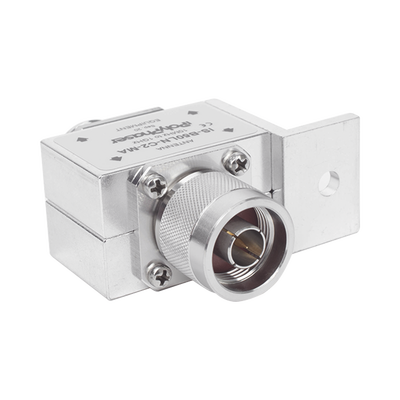 Protector RF Coaxial Para 10 a 1000 MHz Con Ceja Frontal Con Conectores N Macho y N-Hembra, 50 Ω Protector RF Coaxial Para 10 a 1000 MHz Con Ceja Frontal Con Conectores N Macho y N-Hembra, 50 Ω