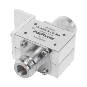 Protector RF Coaxial Para 10 a 1000 MHz Con Ceja Frontal Con Conectores N Macho y N-Hembra, 50 Ω Protector RF Coaxial Para 10 a 1000 MHz Con Ceja Frontal Con Conectores N Macho y N-Hembra, 50 Ω