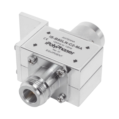 Protector RF Coaxial Para 10 a 1000 MHz Con Ceja Frontal Con Conectores N Macho y N-Hembra, 50 Ω Protector RF Coaxial Para 10 a 1000 MHz Con Ceja Frontal Con Conectores N Macho y N-Hembra, 50 Ω