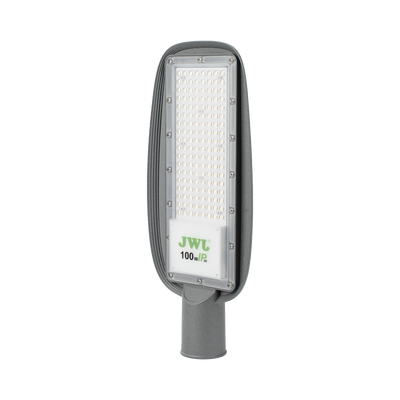 Luminaria LED de 100 W / 100 - 265 V CA~50/60 Hz / Fotocelda / Color Blanco/ Dimensiones 200 x 465 x 78 mm / Ángulo de Luz 135°.