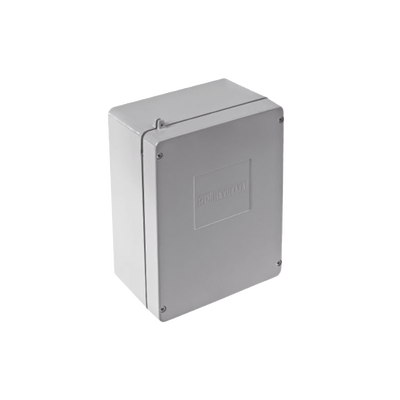 Caja de Unión de Aluminio sin orificios para interiores y exteriores.