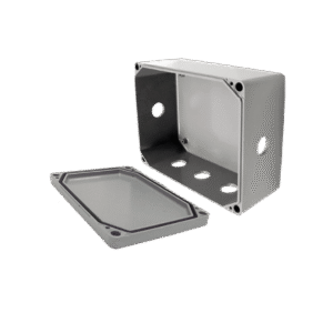 Caja de Unión de Aluminio con 6 salidas de 3/4" / Orificios 1 Izq - 1 Der - 4 en la parte inferior. Caja de Unión de Aluminio con 6 salidas de 3/4" / Orificios 1 Izq - 1 Der - 4 en la parte inferior.
