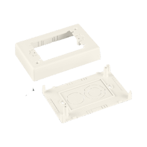 Caja de Pared Superficial Sencilla, De Dos Piezas, Uso Universal con Placas de Pared, Color Blanco Caja de Pared Superficial Sencilla, De Dos Piezas, Uso Universal con Placas de Pared, Color Blanco