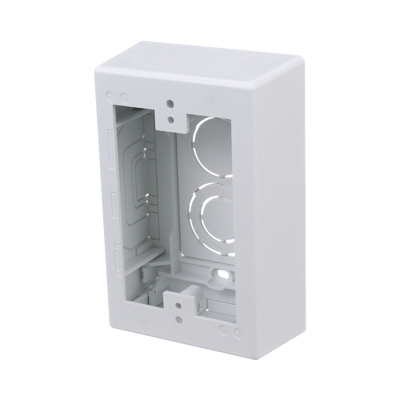 Caja de Pared Superficial, uso Universal con Placas de Pared, Con Cinta Adhesiva, Color Blanco
