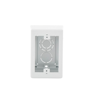 Caja de Pared Superficial, uso Universal con Placas de Pared, Con Cinta Adhesiva, Color Blanco