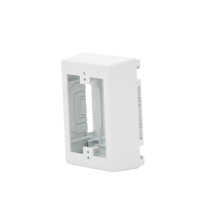 Caja de Pared Superficial, uso Universal con Placas de Pared, Con Cinta Adhesiva, Color Blanco