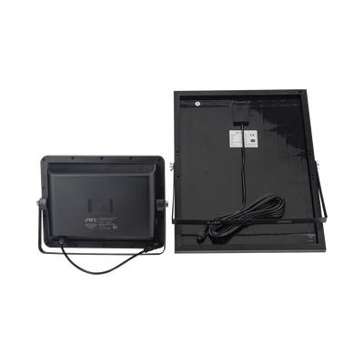 Reflector con Panel Solar 300 W / Batería 3.2 V CD / T.C.C. 6 500 K / IP66.