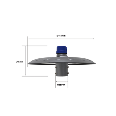 Campana Led Industrial UFO / 100 W / Suspendido-Poste / 85 - 265 Vca / Luz Fría (6500°K).