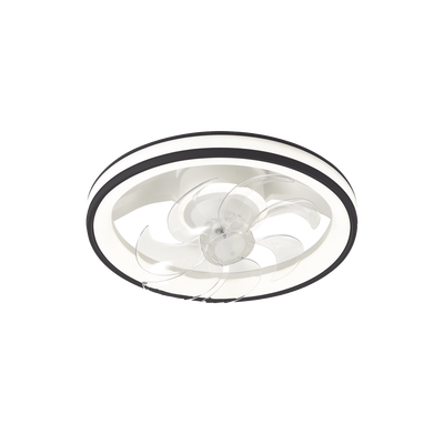 Ventilador de Techo con Luminario LED de 110 V CA 50/60 Hz / 88 W /4500 Lm / 6500 - 4 000 - 2 700 K /3 Tonos de Luz / 501 mm / 6 Velocidades / Dimeable / Color Blanco y Negro. Ventilador de Techo con Luminario LED de 110 V CA 50/60 Hz / 88 W /4500 Lm / 6500 - 4 000 - 2 700 K /3 Tonos de Luz / 501 mm / 6 Velocidades / Dimeable / Color Blanco y Negro.