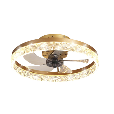 Ventilador de Techo con Luminario LED de 110 V CA 50/60 Hz / 88 W /4500 Lm / 6500 - 4 000 - 2 700 K /3 Tonos de Luz / 400 mm / 3 Velocidades / Dimeable.