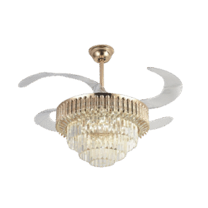 Ventilador de Techo con Luminario LED de 110 V CA 50/60 Hz / 88 W /4500 Lm / 6500 - 4 000 - 2 700 K /3 Tonos de Luz / 1075 mm / 6 Velocidades /No Dimeable.