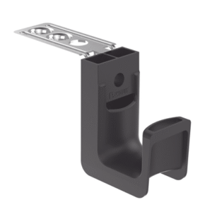 Sujetador STRONGHOLD tipo J (J-Hook), Con Soporte para Montaje en Techo, Para 8 Cables Cat6, Nylon 6.6, Color Negro, Paquete de 50 Piezas Sujetador STRONGHOLD tipo J (J-Hook), Con Soporte para Montaje en Techo, Para 8 Cables Cat6, Nylon 6.6, Color Negro, Paquete de 50 Piezas