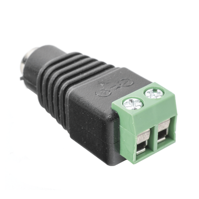 Adaptador Hembra Tipo Jack de 3.5 mm polarizado de 12 Vcc / Terminales Tipo Tornillo / Polarizado (+/-) / Ideal para Cámaras de Video Vigilancia. Adaptador Hembra Tipo Jack de 3.5 mm polarizado de 12 Vcc / Terminales Tipo Tornillo / Polarizado (+/-) / Ideal para Cámaras de Video Vigilancia.
