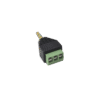 Adaptador para audio y video de 3.5 mm con terminal atornillable