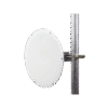 Antena direccional de Alto Rendimiento/ Parábola profunda para mayor aislamiento al ruido / 24.5 dBi / (4.9 - 6.4 GHz) / Conectores N-Hembra / Fácil Montaje y Soporte de acero inoxidable / Radomo Incluido