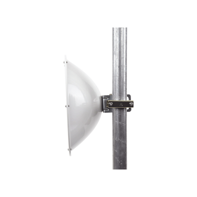 Antena direccional de Alto Rendimiento/ Parábola profunda para mayor aislamiento al ruido / 24.5 dBi / (4.9 - 6.4 GHz) / Conectores N-Hembra / Fácil Montaje y Soporte de acero inoxidable / Radomo Incluido