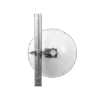 Antena direccional de Alto Rendimiento/ Parábola profunda para mayor aislamiento al ruido / 24.5 dBi / (4.9 - 6.4 GHz) / Conectores N-Hembra / Fácil Montaje y Soporte de acero inoxidable / Radomo Incluido