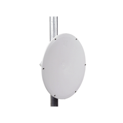 Antena direccional de Alto Rendimiento/ Parábola profunda para mayor aislamiento al ruido / 24.5 dBi / (4.9 - 6.4 GHz) / Conectores N-Hembra / Fácil Montaje y Soporte de acero inoxidable / Radomo Incluido
