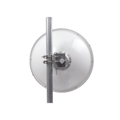 Antena Direccional de Alto Rendimiento/ Parábola profunda para mayor aislamiento al ruido / 29 dBi / 4.9 - 6.4 GHz / Conectores N-Hembra / Fácil Montaje y Soporte de acero inoxidable / Radomo Incluido