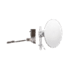 Antena direccional de Alto Rendimiento, 4 ft, Frecuencia de (4.9 a 6.1 GHz), Alto Aislamiento al Ruido, Ganancia de 35 dBi, Soporte de acero inoxidable, polaridad en 90 ° y 45 °, incluye montaje.