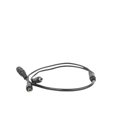 Cable con conector Jack hembra 3.5 mm con 2 salidas de Jack macho Cable con conector Jack hembra 3.5 mm con 2 salidas de Jack macho