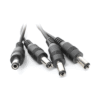 Cable con Conector Jack Hembra de 3.5 mm con 4 Salidas de Jack Macho (Divisor de energía) / TIPO PULPO / 4 Conectores Macho / 1 Conector Hembra / Jack de 3.5mm